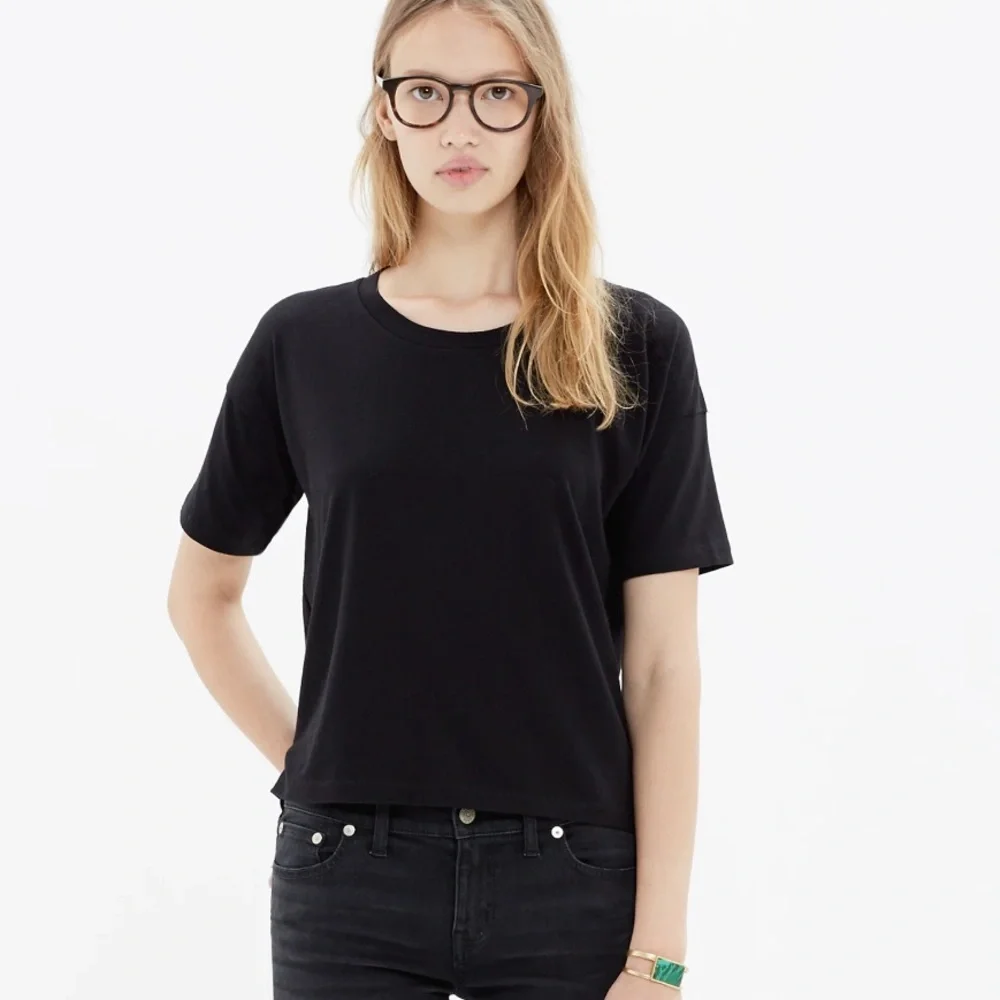 Madewell Women’s Crop Tee Black